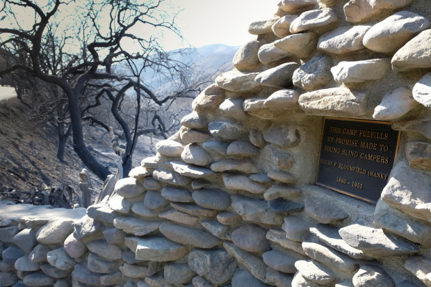 Camp Bloomfield for the blind was totally destroyed by the Wolsey fire. (Photo by David Crane, Los Angeles Daily News/SCNG)