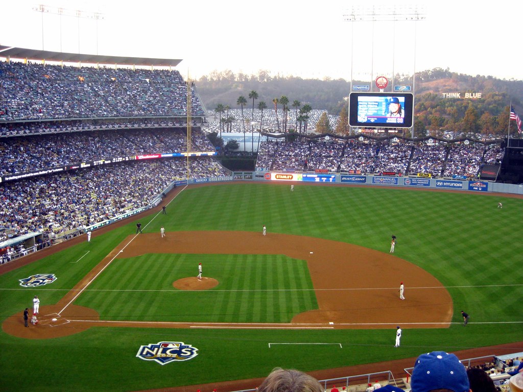 Photo » "NLCS Game 1" by Steve Devol is licensed under CC BY-NC-SA 2.0 