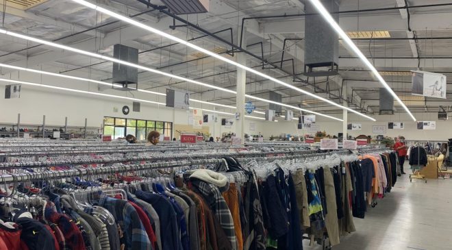 Second-hand shopping is not only great for your wallet but also for the environment. Shopping at thrift stores helps reduce the toxic waste in landfills which pollute our planet.