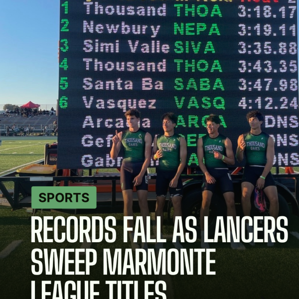 Records fall as Lancers sweep Marmonte League titles